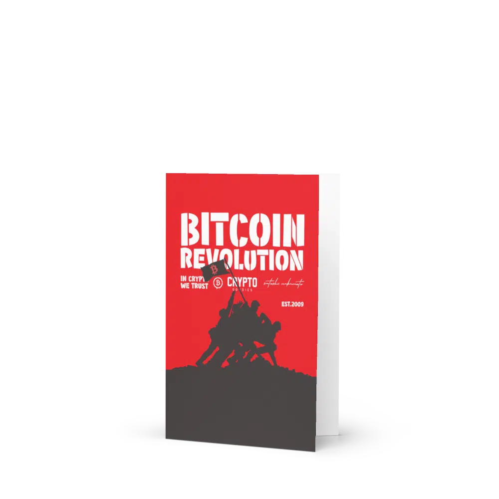 Bitcoin Revolution Greeting Card