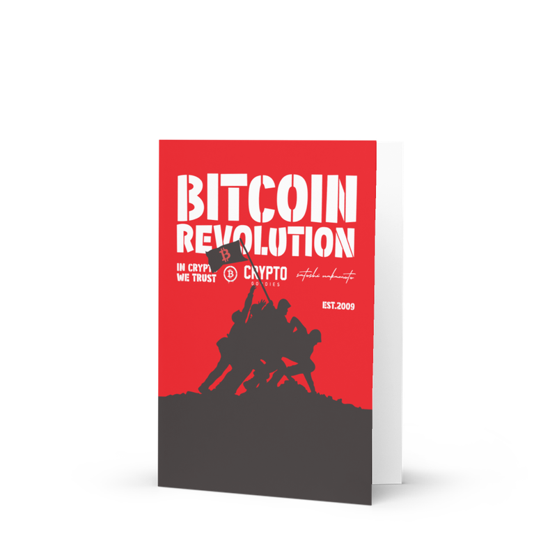 Bitcoin Revolution Greeting Card