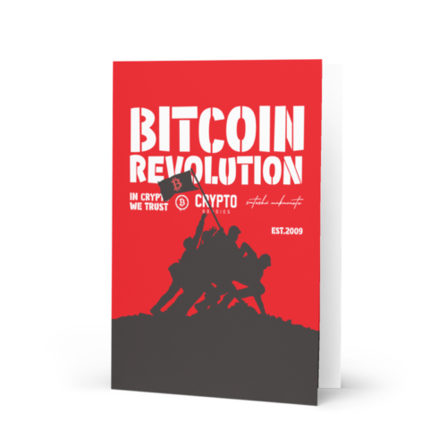 Bitcoin Revolution Greeting Card