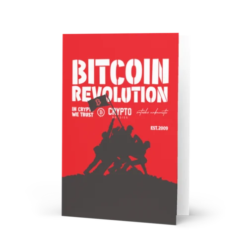 Bitcoin Revolution Greeting Card