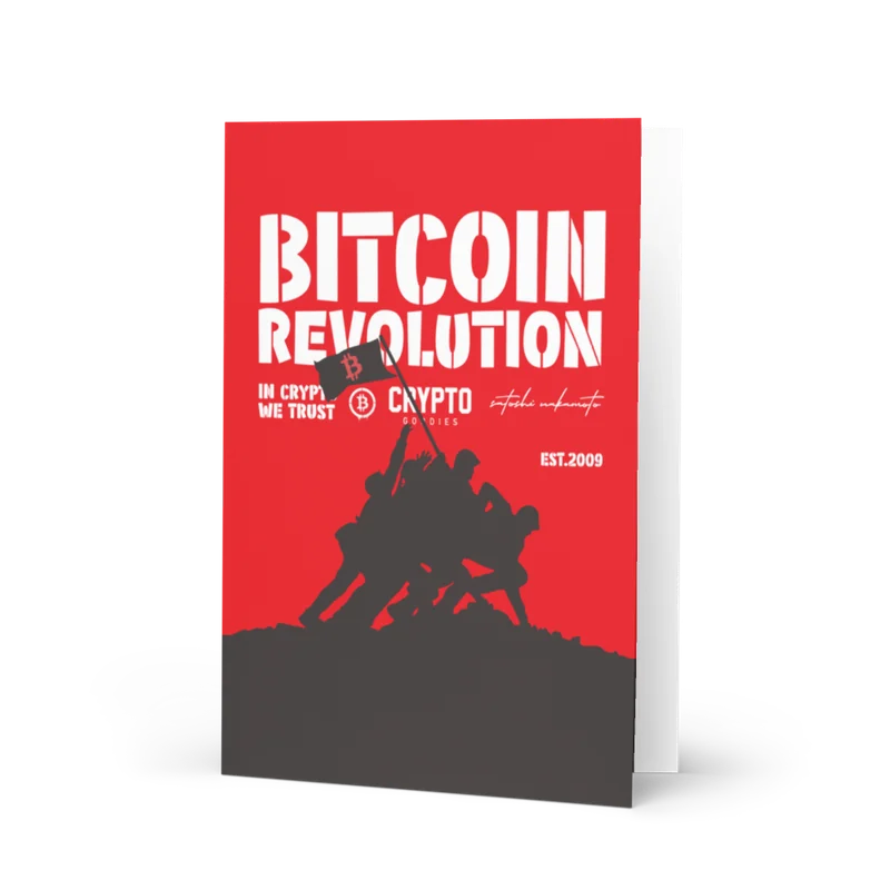 Bitcoin Revolution Greeting Card