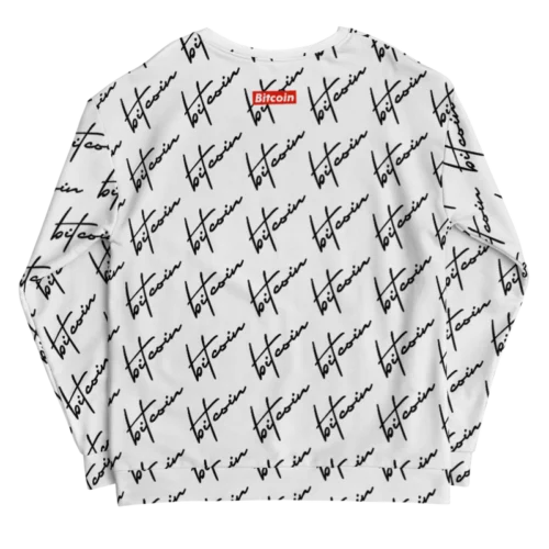 Bitcoin Text Print Fashion Sweatshirt