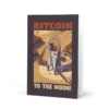 Bitcoin to the Moon Greeting Card