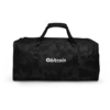 Bitcoin White Logo Black Camouflage Duffle Bag
