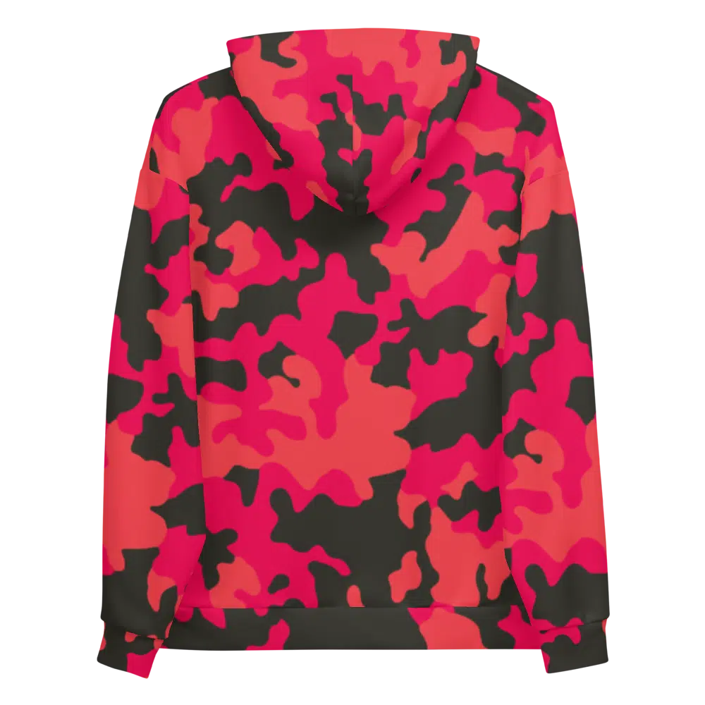 Crypto Girl Coral Camo Hoodie