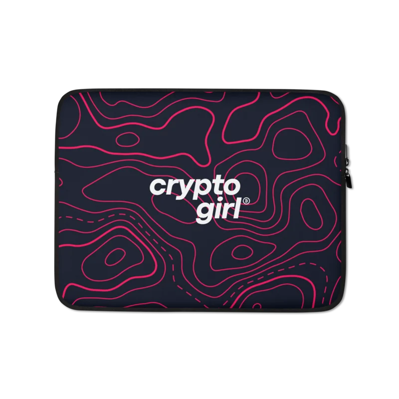 Crypto Girl Laptop Sleeve