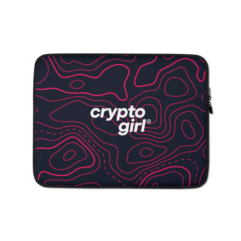 Crypto Girl Laptop Sleeve