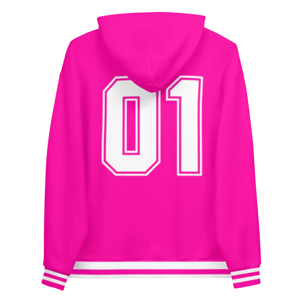 Crypto Girl Pink Hoodie
