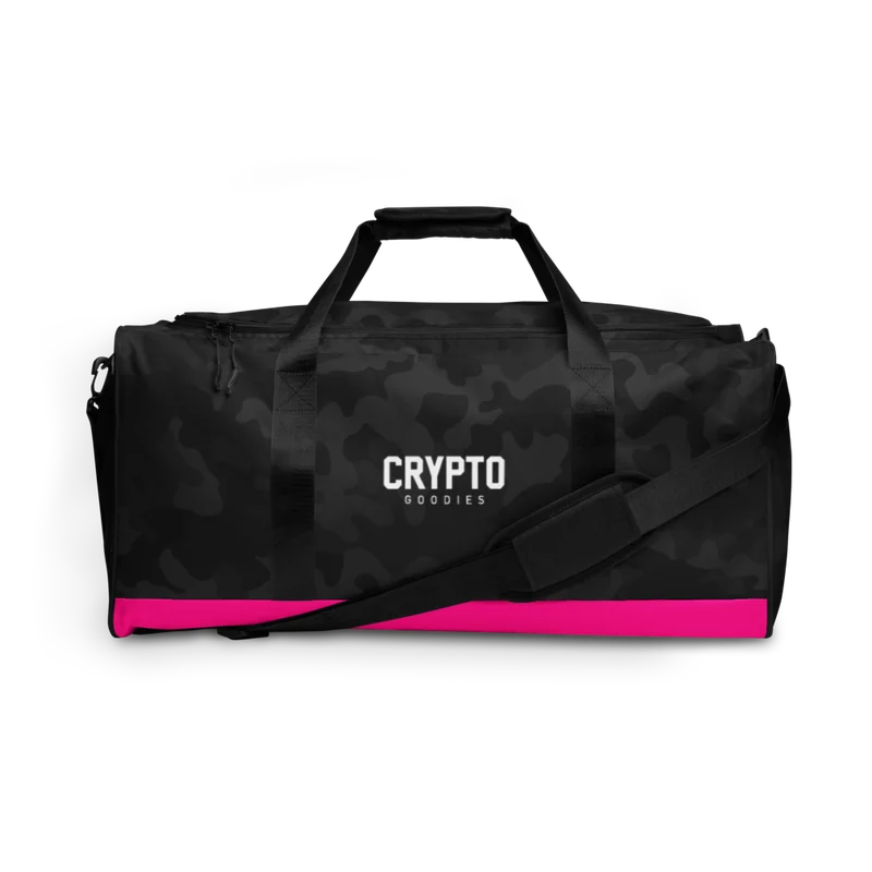 Crypto Goodies (Limited Edition) Black Camouflage Duffle Bag