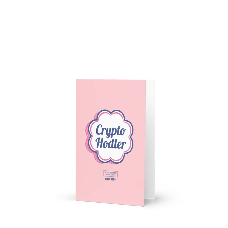 Crypto Hodler Greeting Card