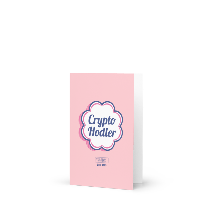 Crypto Hodler Greeting Card