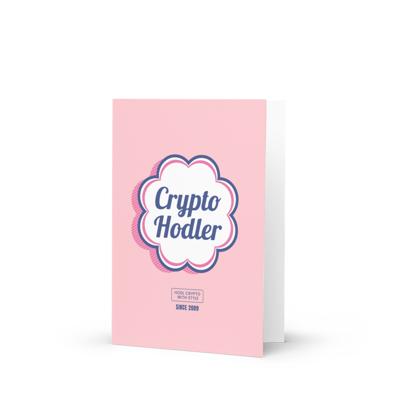 Crypto Hodler Greeting Card