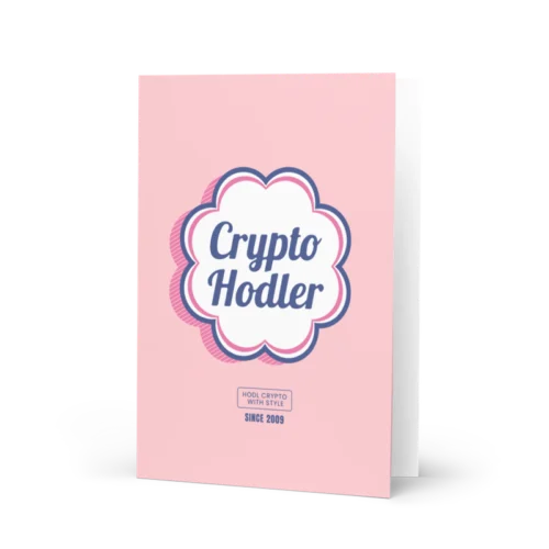 Crypto Hodler Greeting Card