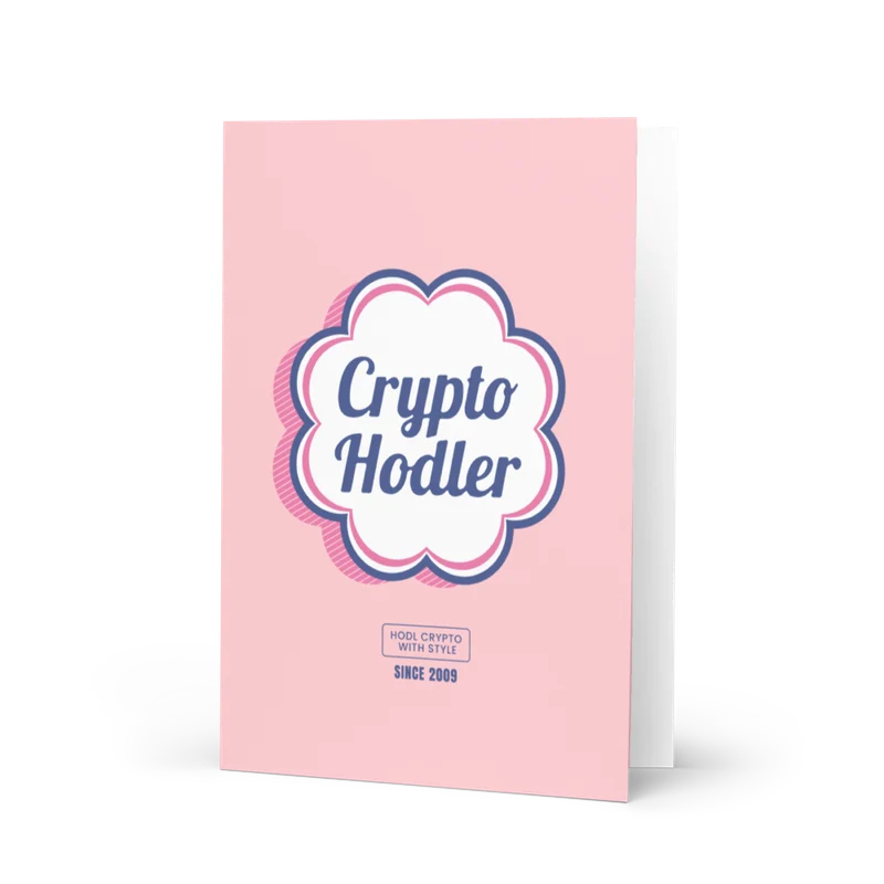 Crypto Hodler Greeting Card