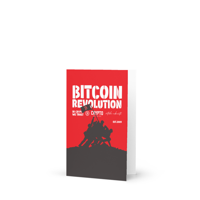 greeting card 4x6 front 622c903918c65 - Bitcoin Revolution Greeting Card