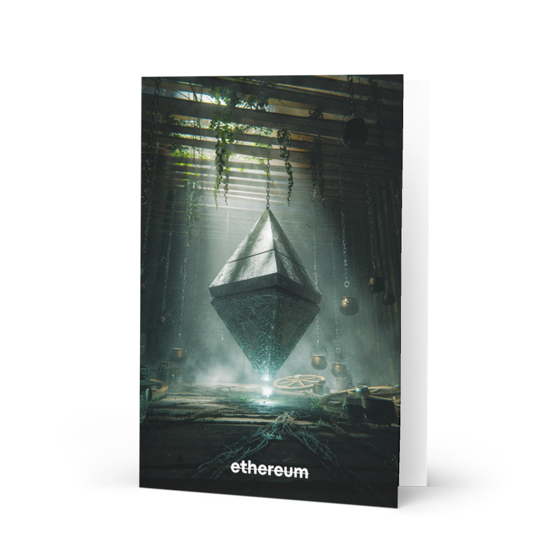 greeting card 5.83x8.27 front 622c98351fb20 - Ethereum Greeting Card
