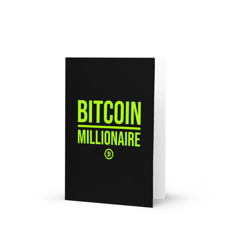 Bitcoin Millionaire Greeting Card - 