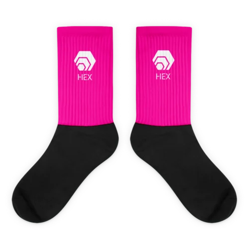 HEX Deep Pink Socks
