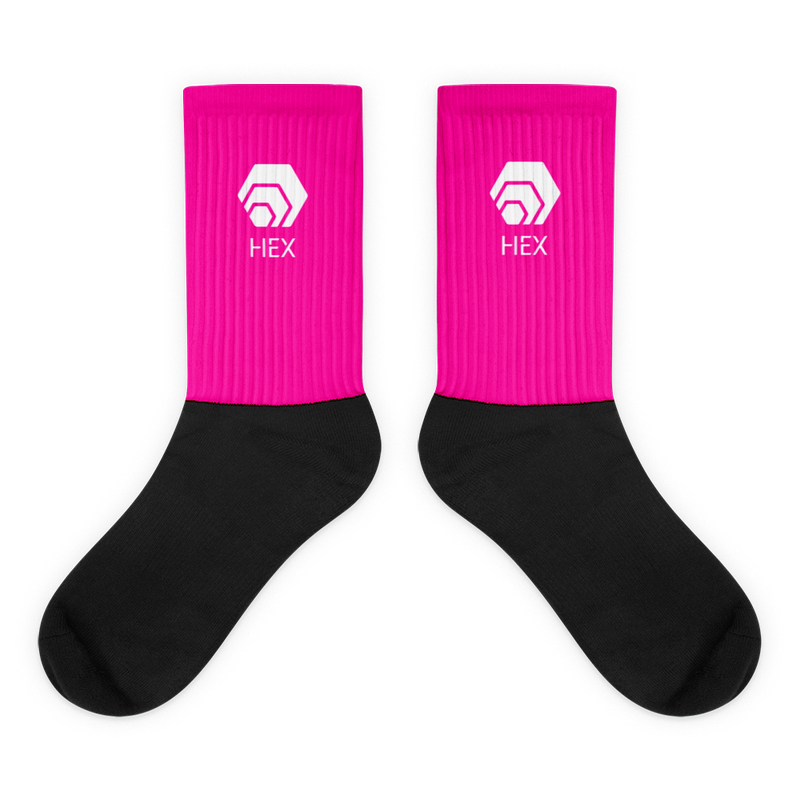 Hex Deep Pink Socks