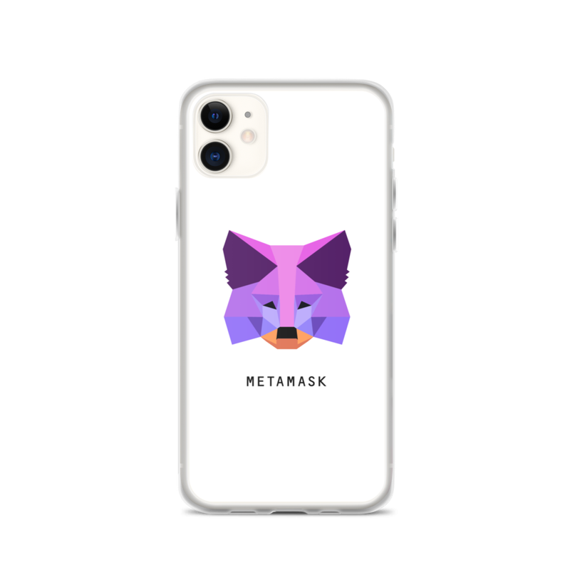 iphone case iphone 11 case on phone 623703d3cb8c4 - MetaMask Purple Fox iPhone Case