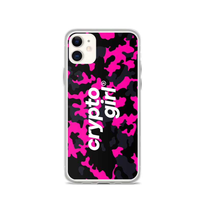iphone case iphone 11 case on phone 623717183b42f - Crypto Girl Pink Camouflage iPhone Case