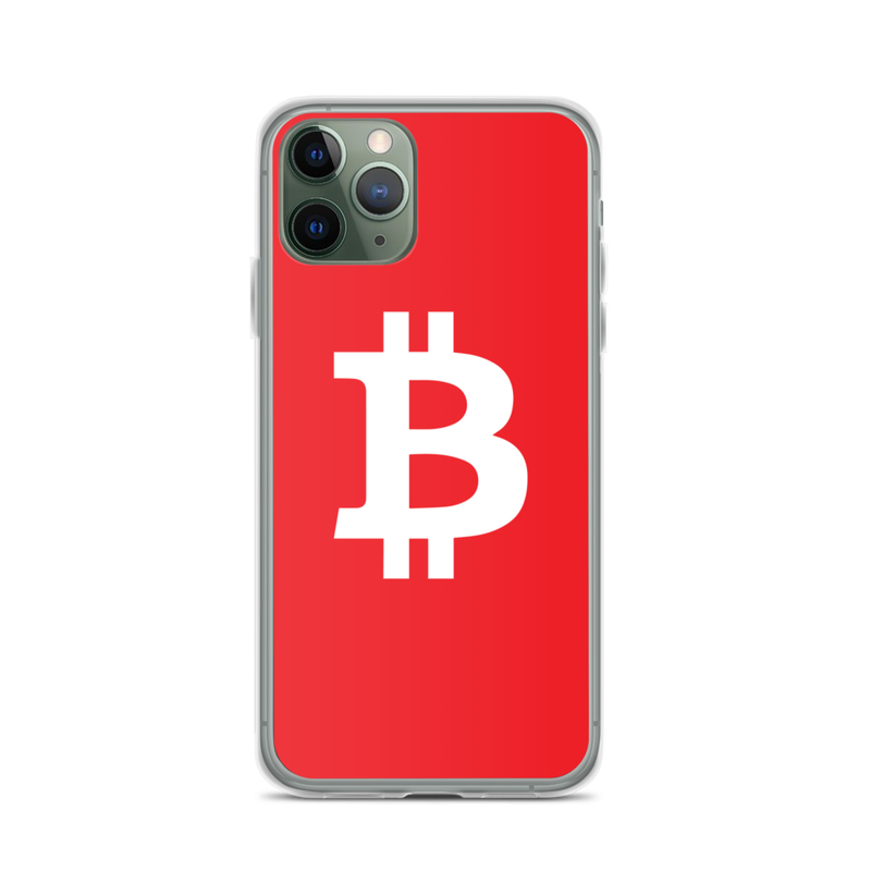 iphone case iphone 11 pro case on phone 623708b5d15c3 - Bitcoin Red iPhone Case