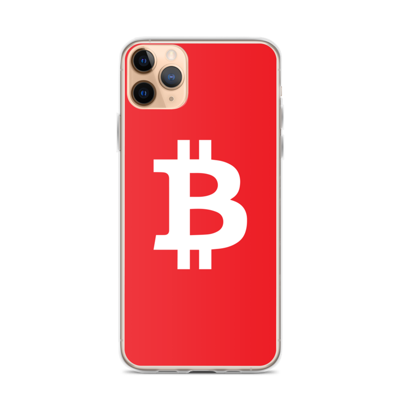 iphone case iphone 11 pro max case on phone 623708b5d1626 - Bitcoin Red iPhone Case