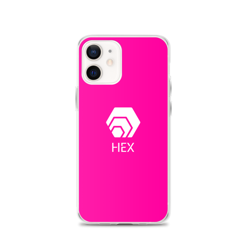 iphone case iphone 12 case on phone 6231efd6999e7 - HEX Deep Pink iPhone Case