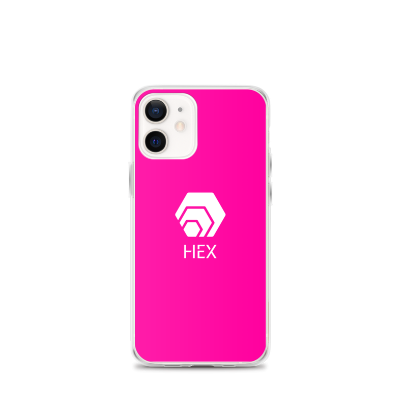 iphone case iphone 12 mini case on phone 6231efd699a46 - HEX Deep Pink iPhone Case