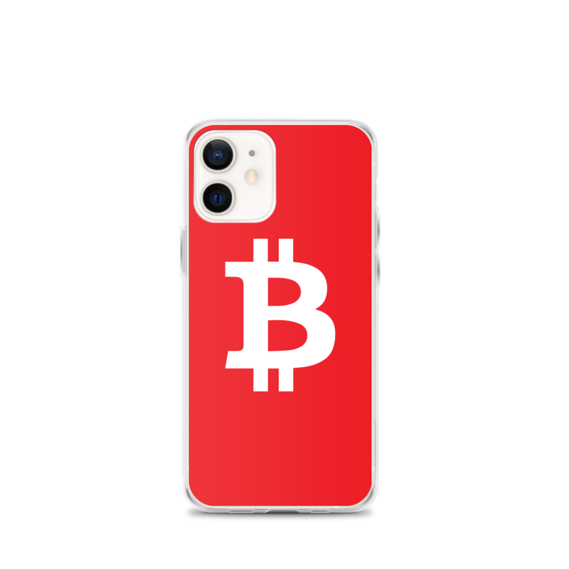 iphone case iphone 12 mini case on phone 623708b5d174f - Bitcoin Red iPhone Case
