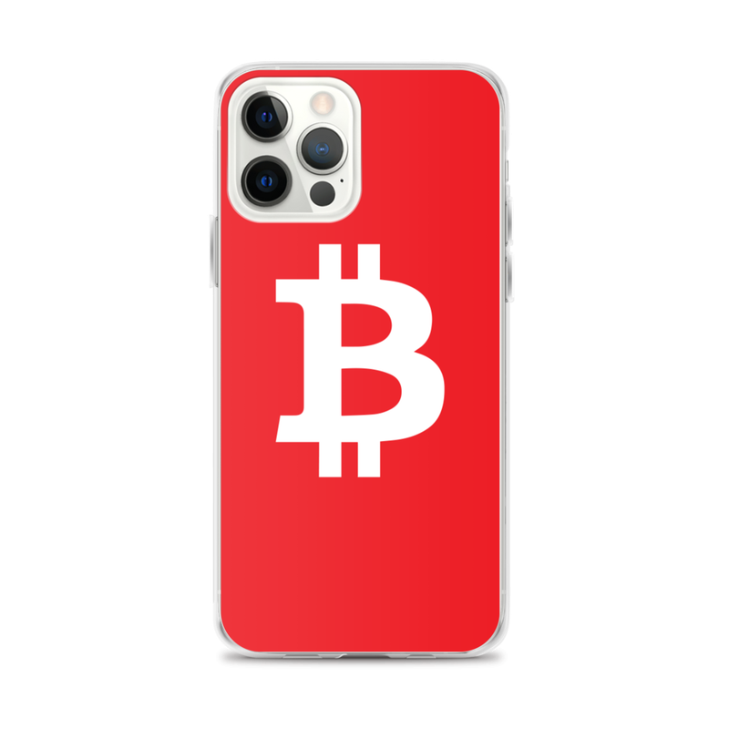 iphone case iphone 12 pro max case on phone 623708b5d189d - Bitcoin Red iPhone Case