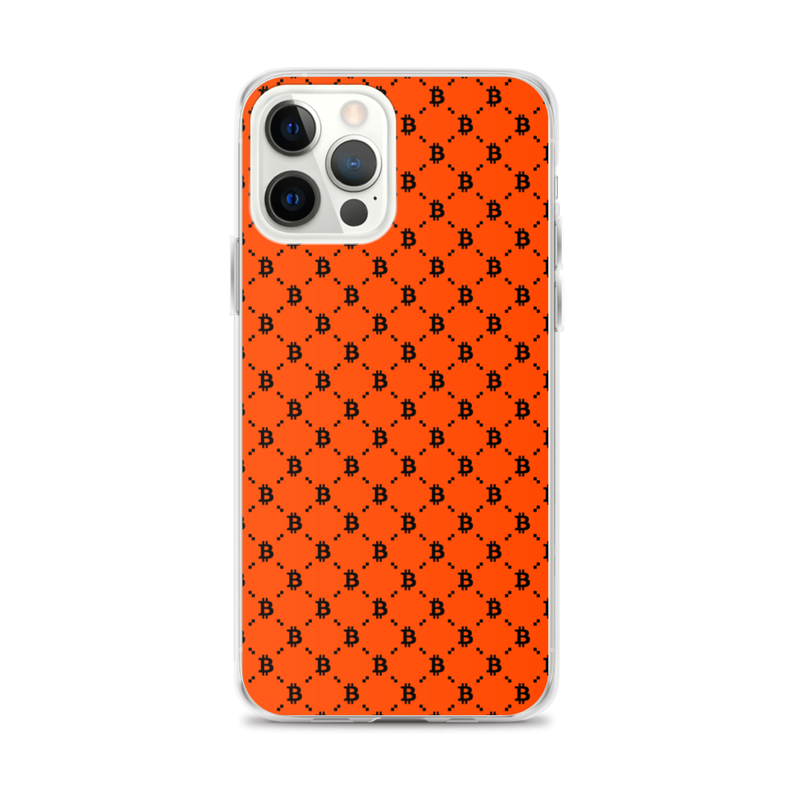 iphone case iphone 12 pro max case on phone 62371889c3e8c - Bitcoin Fashion Orange iPhone Case