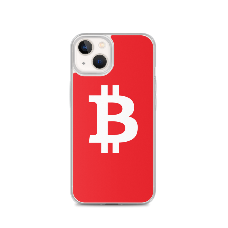 iphone case iphone 13 case on phone 623708b5d1ab3 - Bitcoin Red iPhone Case