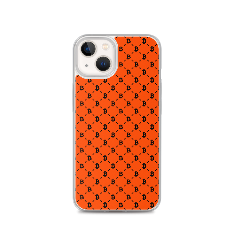 iphone case iphone 13 case on phone 62371889c411e - Bitcoin Fashion Orange iPhone Case