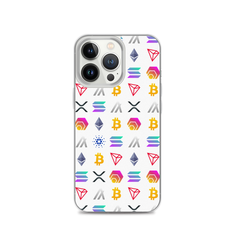 Assorted Crypto Logos iPhone Case - 