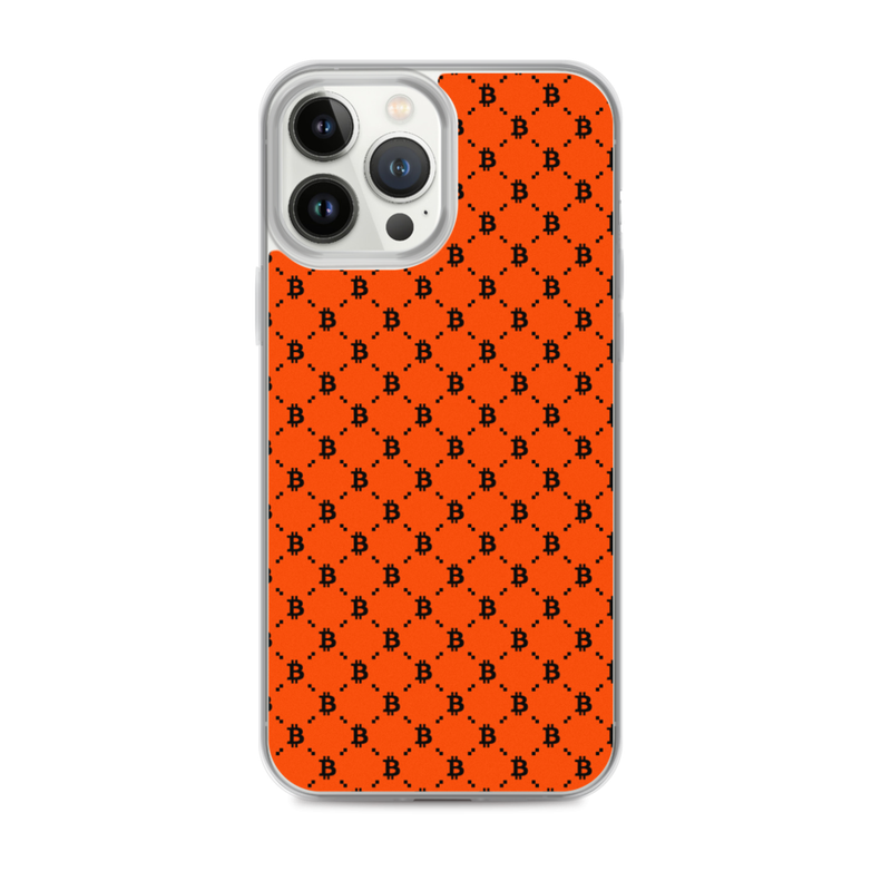 iphone case iphone 13 pro max case on phone 62371889c3817 - Bitcoin Fashion Orange iPhone Case