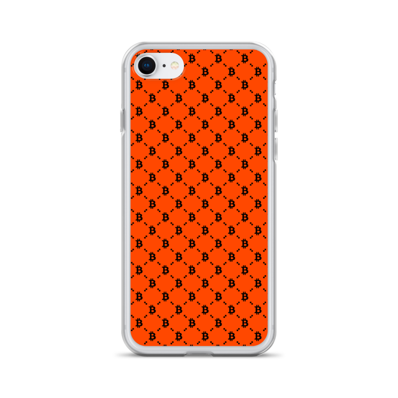 iphone case iphone se case on phone 62371889c41a8 - Bitcoin Fashion Orange iPhone Case