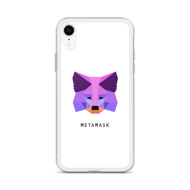 iphone case iphone xr case on phone 623703d3cc1a3 - MetaMask Purple Fox iPhone Case
