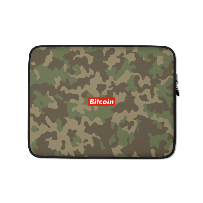 Bitcoin (RED) Camouflage Laptop Sleeve