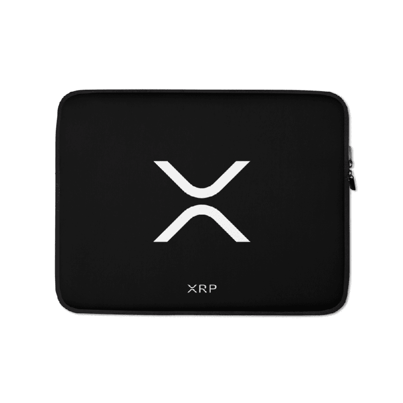 laptop sleeve 13 front 622cf59752fde - XRP Logo Laptop Sleeve