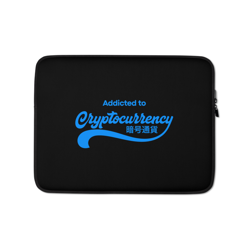 Addicted to Cryptocurrency Laptop Sleeve