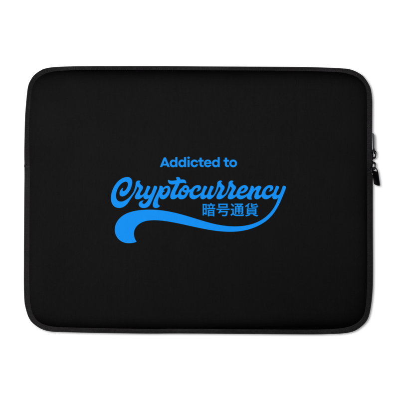 Addicted to Cryptocurrency Laptop Sleeve - 