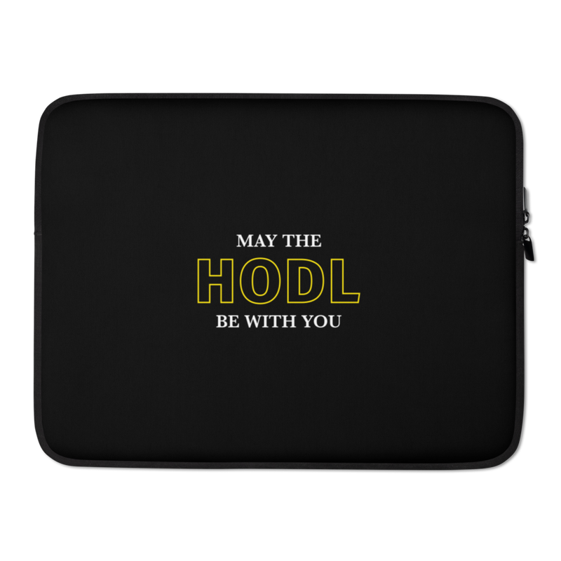 May The Hodl Be With You Laptop Sleeve