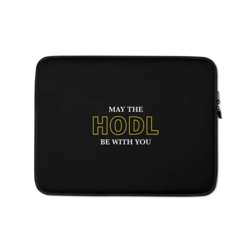 May the HODL Be With You Laptop Sleeve