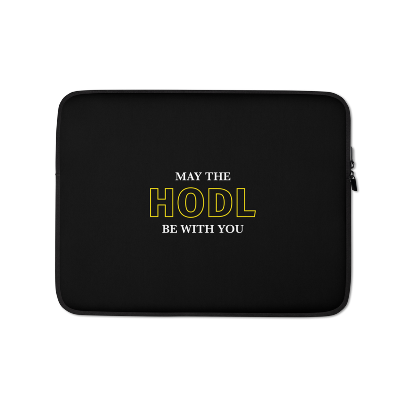 May The Hodl Be With You Laptop Sleeve