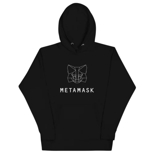 MetaMask Fox White Outline Hoodie