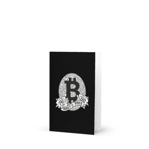 Money is Power Greeting Card