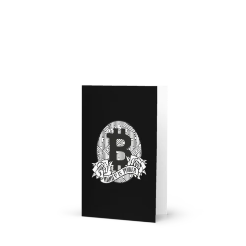 Money is Power Greeting Card