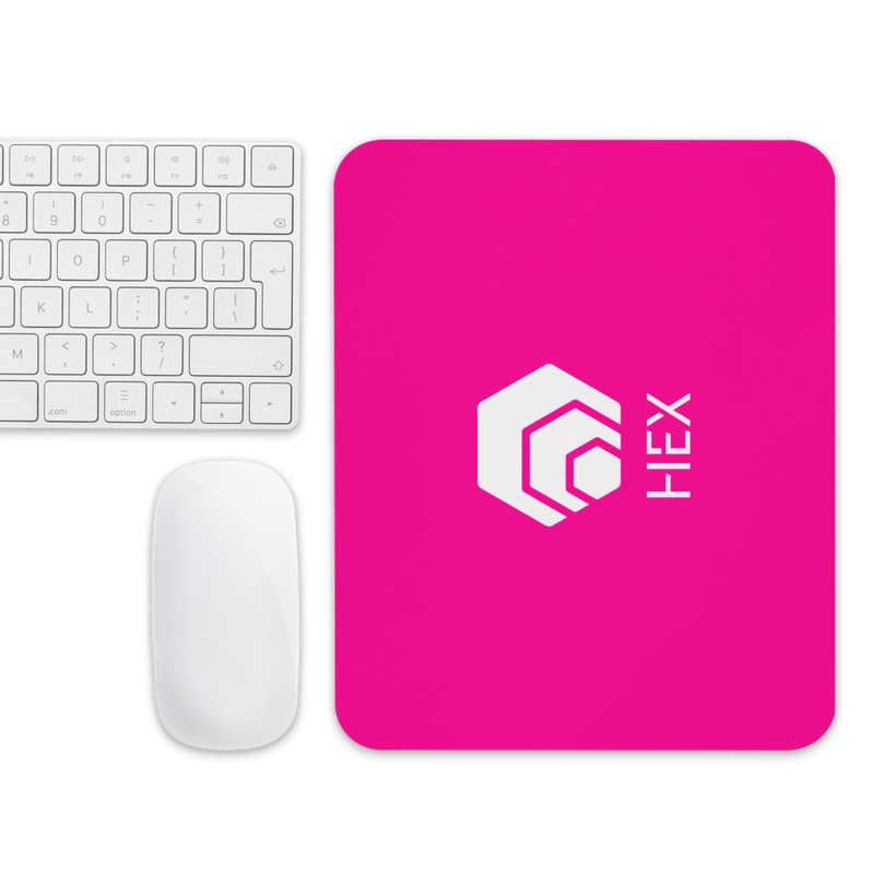 mouse pad white front 6231f0dbe79bd - HEX Deep Pink Mouse Pad