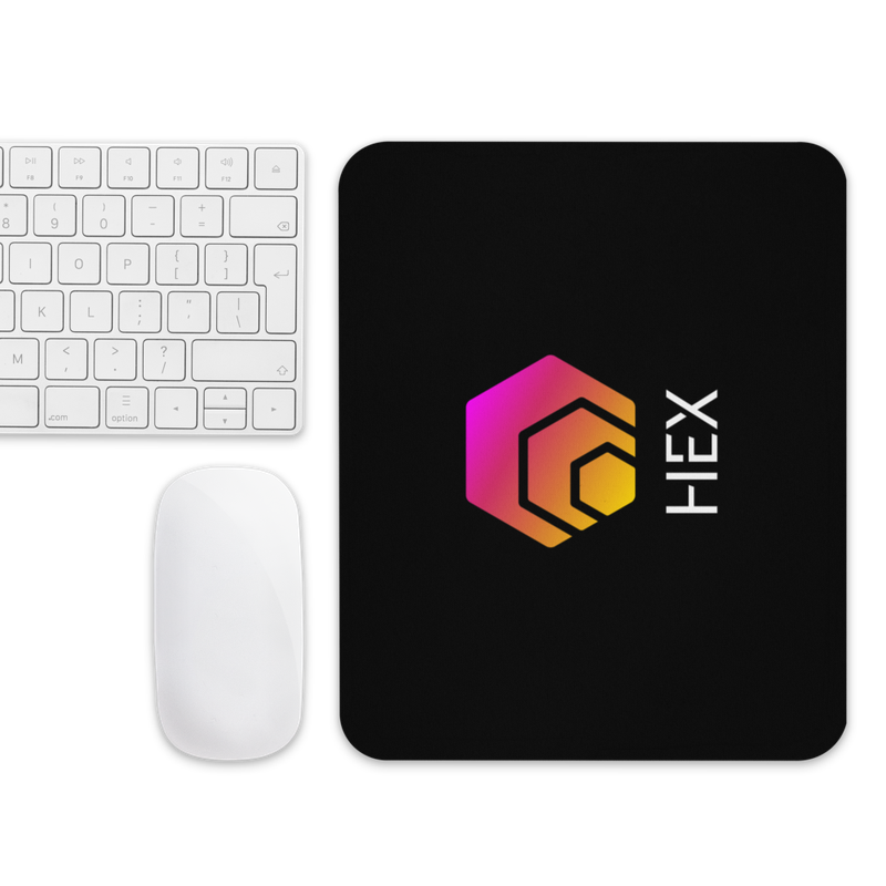 mouse pad white front 6231f1dfa7397 - HEX Logo Mouse Pad